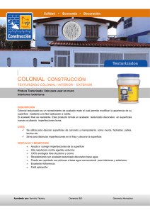 Ficha técnica del producto