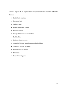 115 Anexo 1. Algunas de las organizaciones de supremacía blanca