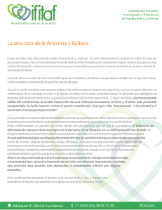 La otra cara de la Anorexia y Bulimia