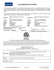authorization to mark