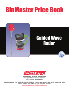 BinMaster Price Book