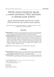 Nefritis túbulo-intersticial aguda y uveítis (síndrome TINU) asociada