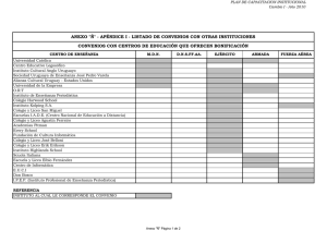 Convenios de Capacitación Institucional - Bonificaciones Educativas