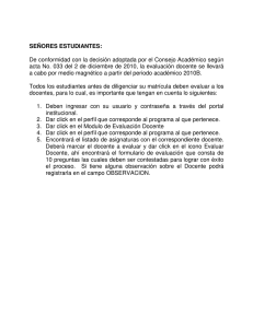 SEÑORES ESTUDIANTES: De conformidad con la decisión