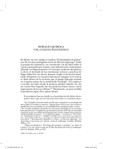 horacio quiroga y el cuento fantástico - NRFH