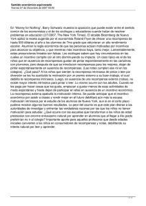 Sentido económico equivocado