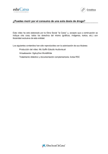 ¿Puedes morir por el consumo de una sola dosis de droga?