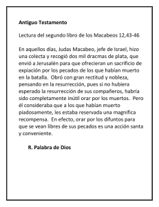 Antiguo Testamento Lectura del segundo libro de los Macabeos 12