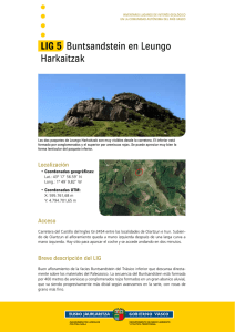 LIG 5 Buntsandstein en Leungo Harkaitzak