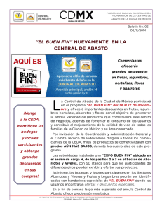 “EL BUEN FIN” NUEVAMENTE EN LA CENTRAL DE ABASTO