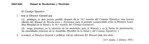 EB15.R69 Manual de Resoluciones y Decisiones El Consejo