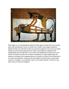 Esta imagen es una representación gráfica del Dios egipcio Anubis