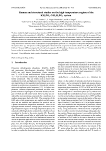 Raman and structural studies on the high