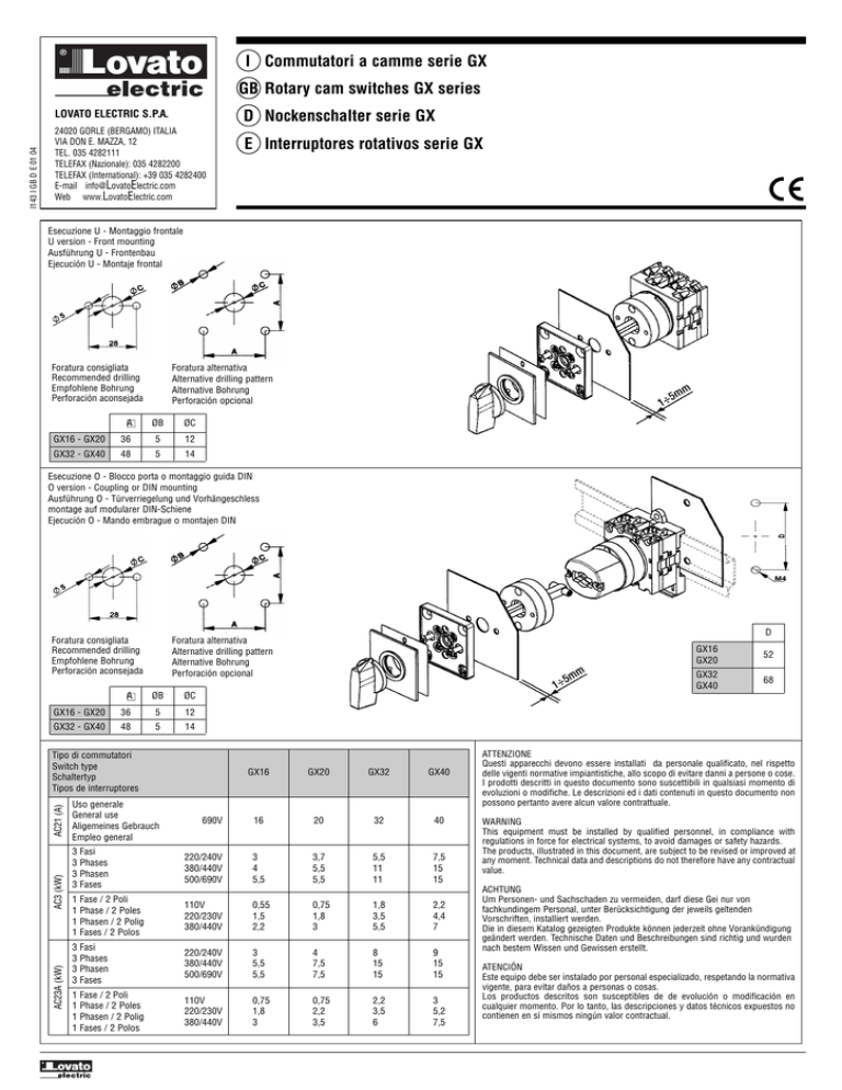 Lovato Electric BFX1013