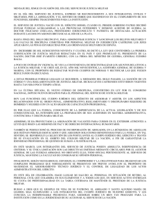 mensaje del jemge en ocasión del día del servicio de justicia militar