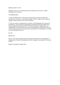 RESOLUCION N° 47/01 En Buenos Aires, a los veintiún días del