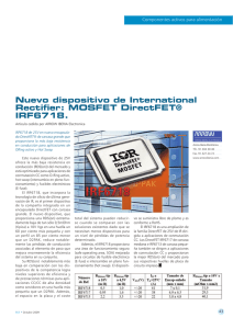 Nuevo dispositivo de International Rectifier: MOSFET DirectFET
