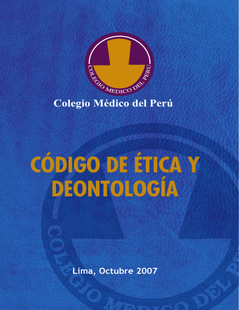 CÓdigo De Ética Y DeontologÍa 0487