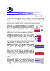 Funciones de los Geosintéticos - International Geosynthetics Society