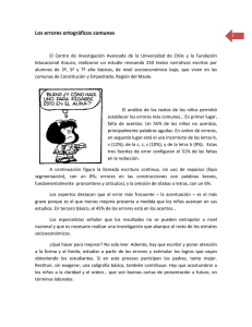 Los errores ortográficos comunes