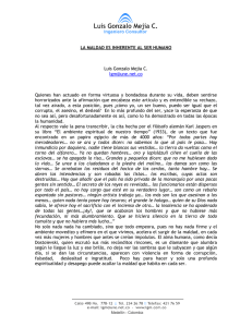 la maldad es inherente al ser humano