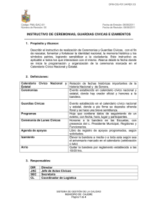 ceremonias, guardías cívicas