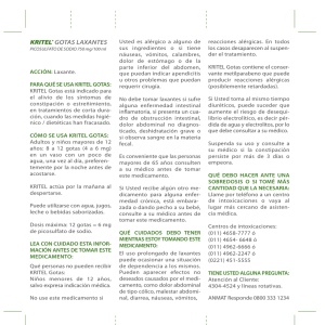 Kritel Gotas: Información y Uso del Laxante Picosulfato de Sodio