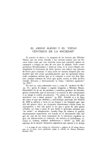 el amigo manso y el "ciclo céntrico de la sociedad"