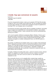 i-mode: hay que convencer al usuario