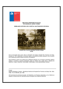 Hospital San Francisco de Borja - Biblioteca Ministerio de Salud