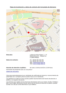 Mapa de localización y datos de contacto para descargar [pdf