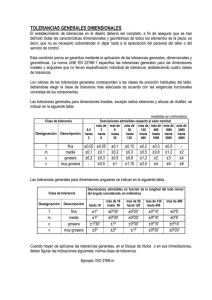 Tolerancias Dimensionales Generales: Norma UNE EN 22768-1