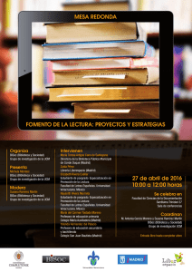 FOMENTO DE LA LECTURA - Facultad de Ciencias de la