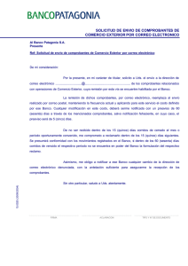 SOLICITUD DE ENVIO DE COMPROBANTES DE COMERCIO