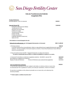 Protocolo transferencia de embriones congelados