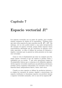 Espacio vectorial IR