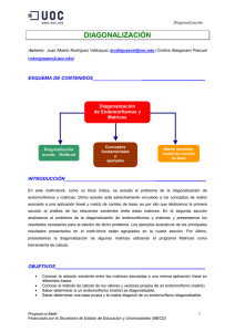 Diagonalización de endomorfismos