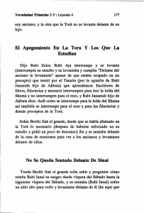 El Apegamiento En La Tora Y Los Que La Estudian
