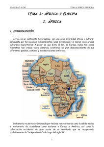 Tema 3: África y Europa.