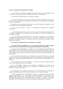 Art. 84. Concepto del accidente de trabajo. 1. Se entiende por