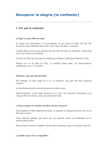 Recuperar la alegría (la confesión)