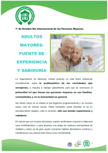 ADULTOS MAYORES: FUENTE DE EXPERIENCIA Y SABIDURÍA