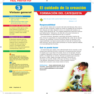 El cuidado de la creación