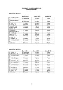 EXAMENES GRADO EN DERECHO 2014-2015-2