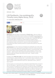 LSD Flashbacks. Una autobiografía, Timothy Leary (Alpha Decay