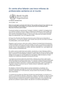 En veinte años faltarán casi trece millones de