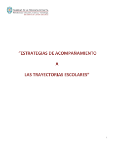 “ESTRATEGIAS DE ACOMPAÑAMIENTO A LAS TRAYECTORIAS