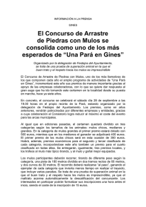 El Concurso de Arrastre de Piedras con Mulos se consolida como