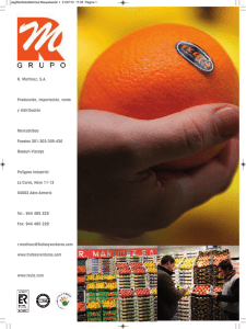 R. Martínez, S.A. Producción, importación, venta y distribución