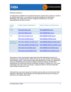 Links alternativos a FABA
